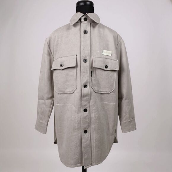 G-Star Women’s Grey Boyfriend Overshirt M | Chest 21" Length 28" NWT - Picture 4 of 10